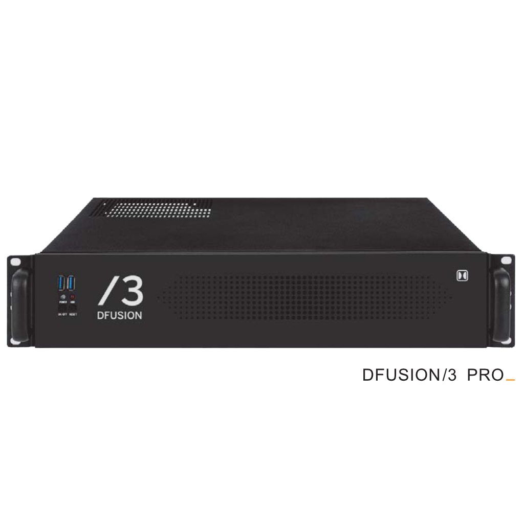 DFUSION /3 PRO · Servidor de análisis IP de 12 canales