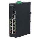 Switch Rango Temp Extendida ePoE 8 puertos 10/100 + 1RJ45 Uplink Gigabit + 1SFP Gigabit 120W No_Gestionable Layer 2