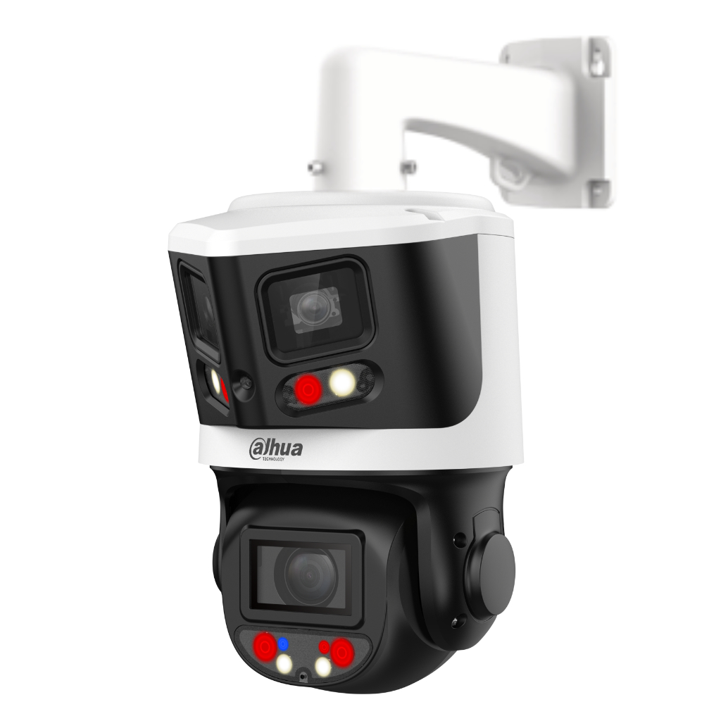 Domo Dual-PTZ IP 8M+4M TiOC WDR Iluminación Dual LED30m/IR70m 10x IP66 PoE AUDIO E/S AI