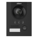 Estación Exterior para Videoportero IP 2-hilos/RJ45 PoE con Cámara 2MP IP65 IK07 168.6º. Color negro