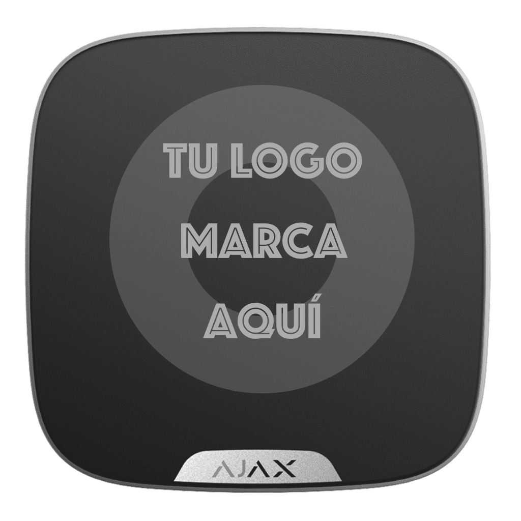 Brandplate con serigrafía PERSONALIZADA color negro. Pack de 10ud