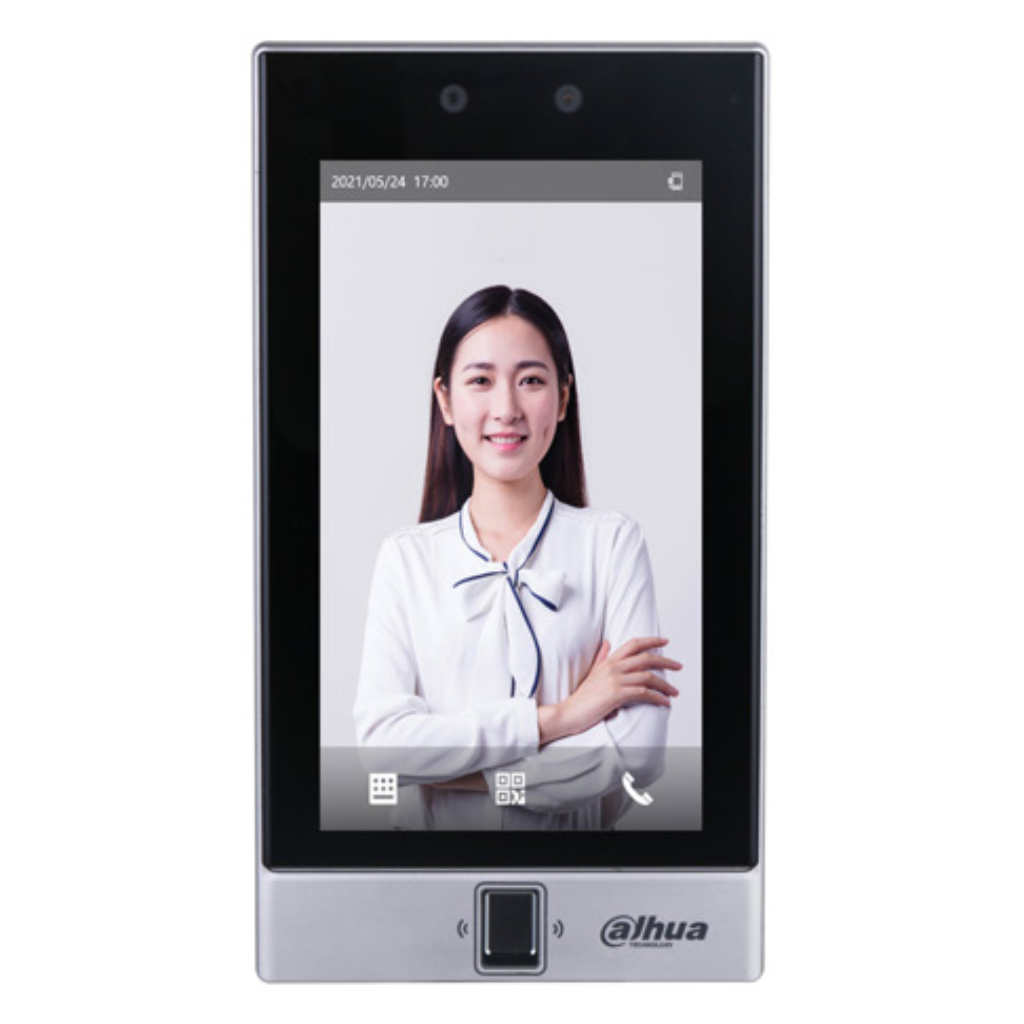 Lector Autónomo LCD 7" táctil de Reconocimiento Facial+PIN+Tarjeta+Huella+QR WiFi 2.4GHz