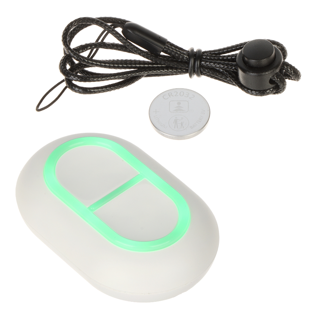 Botón de pánico Vía radio 868MHz con correa para colgar IP54. Grado2