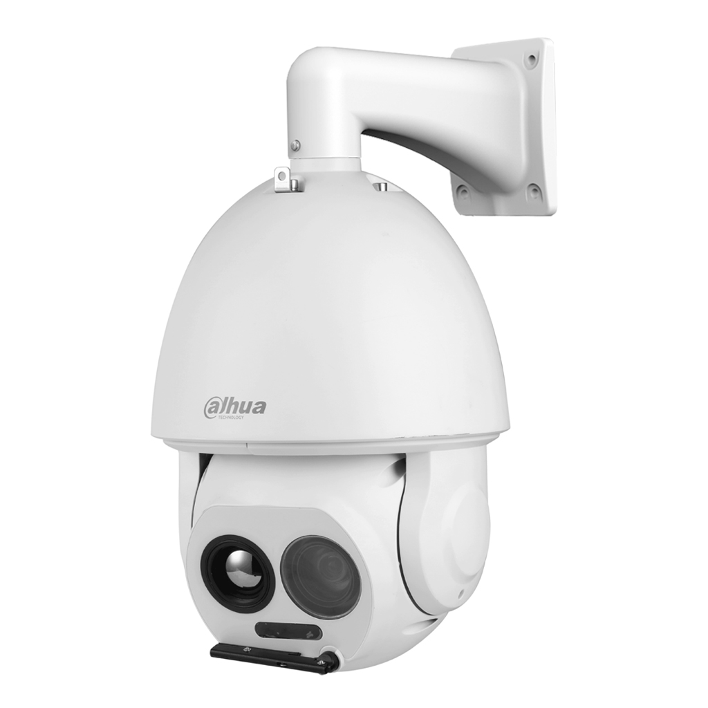 Domo PTZ Híbrido IP Termográfico 640*512 19mm + Visible  4M DN WDR IR100m 45x IP66 36Vdc PoE AUDIO E/S