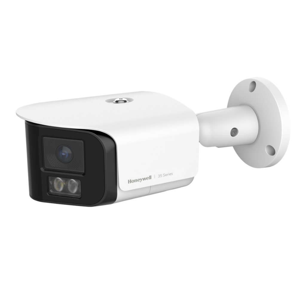 Bullet IP serie 35 180° Dual-Sensor Dual-Light Color 2.4 mm H265 WDR IR30m IP67 PoE 12Vdc Audio E/S
