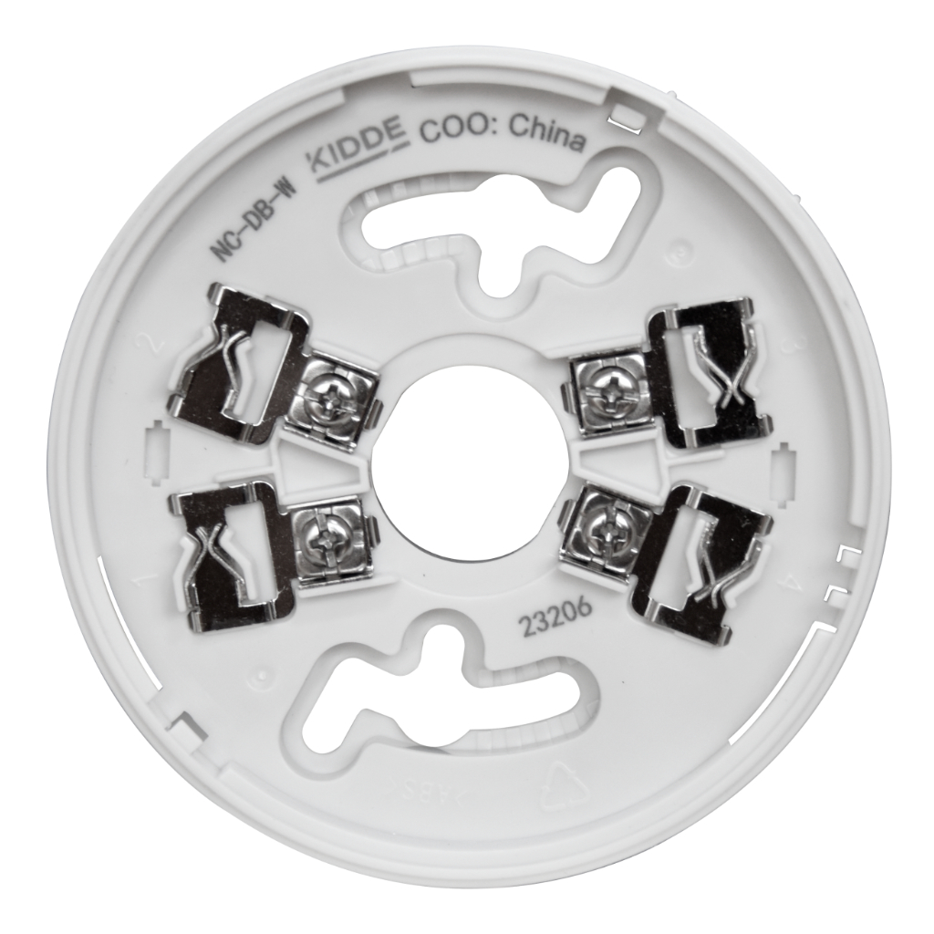 Base detector serie NC. Color Blanco