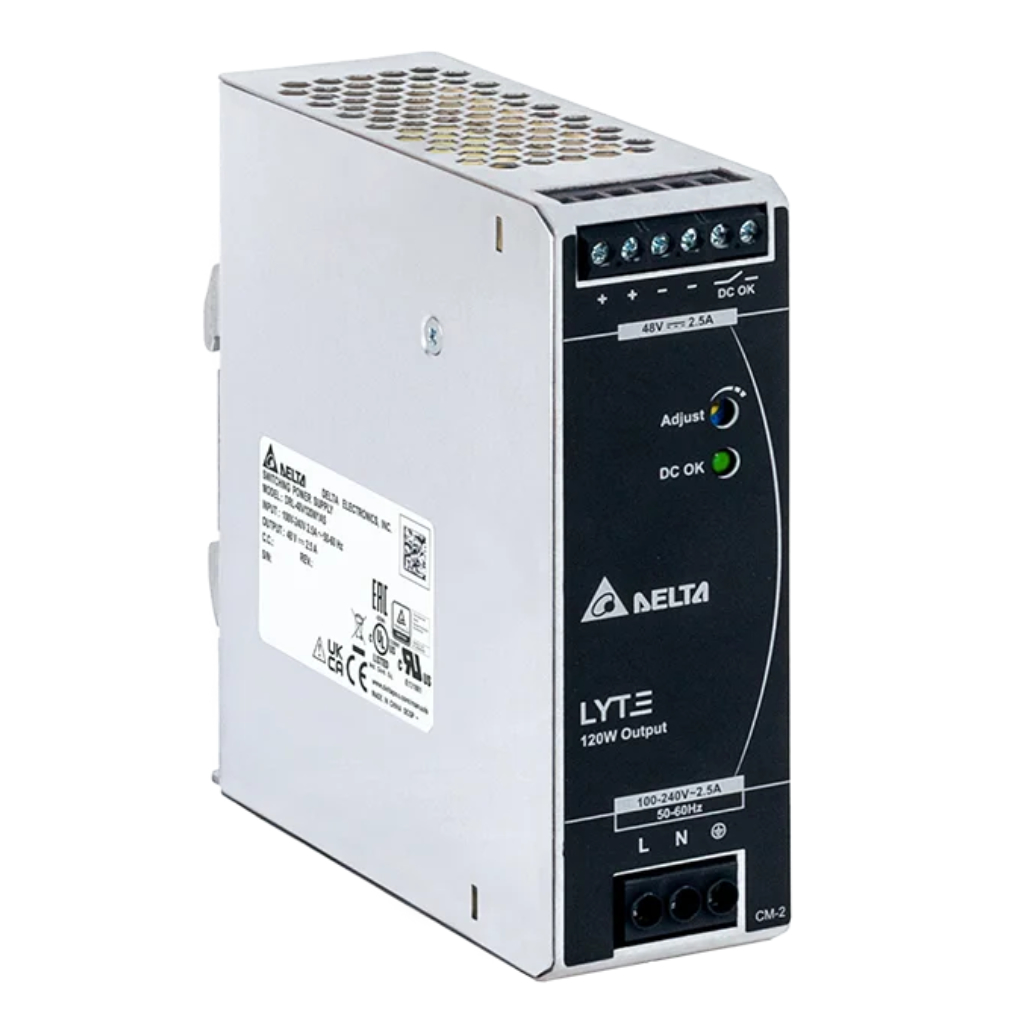 Fuente de Alimentación Conmutada para Carril DIN 120W 48Vcc 2.5A