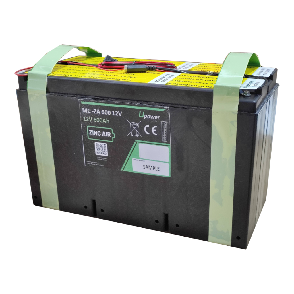 Batería de Zinc-Aire 12V-600. Triple conector DC