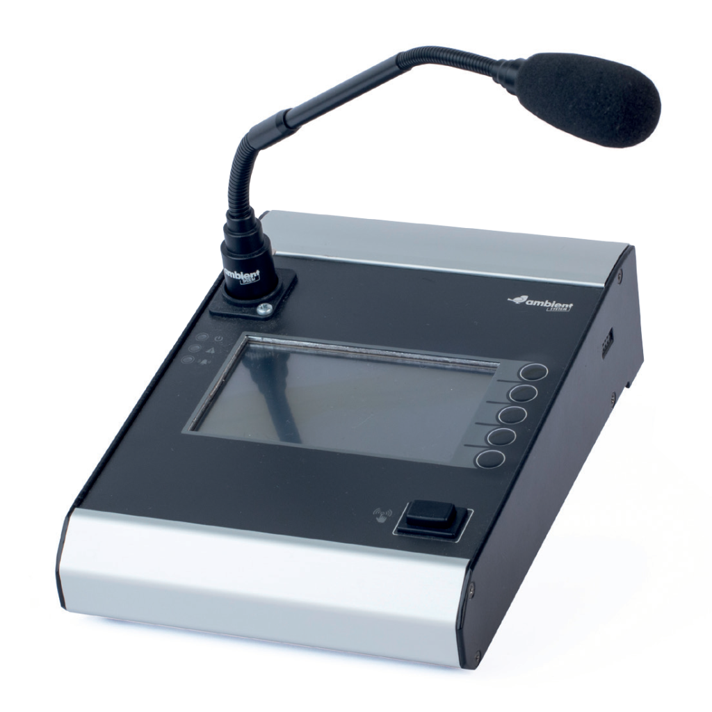 Estación de llamada ETH con micrófono de cuello de cisne y pantalla táctil de 4,5"