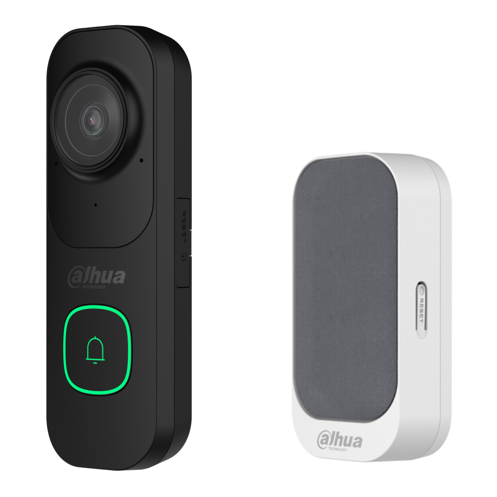 KIT Vídeo Timbre WiFi 4M negro DB41AB + Timbre WiFi gris DS1AG