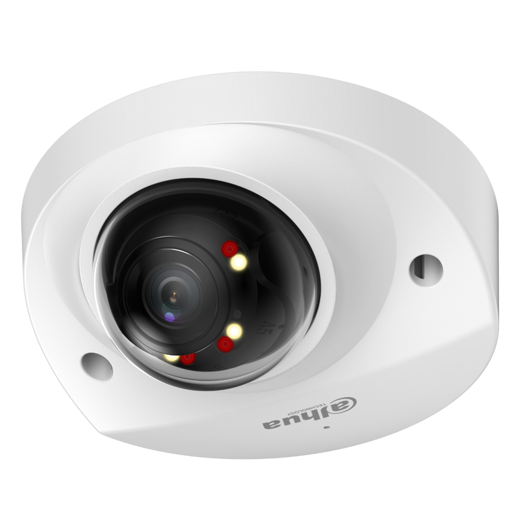 Domo IP H265 2M FULL COLOR WDR Iluminación Dual LED30m/IR30m 3.6mm IK10 IP67 PoE MIC AUDIO E/S AI
