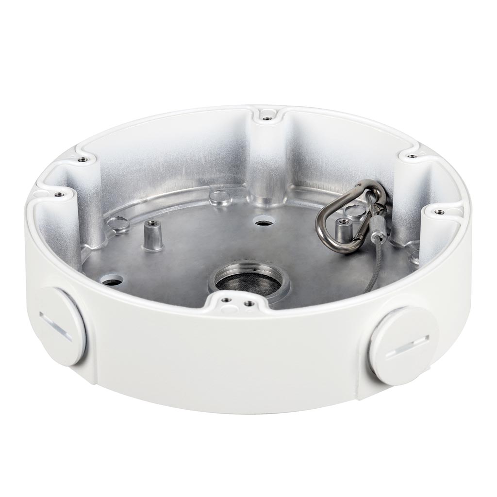 Caja conexiones circular para HDBWx Dahua con anclaje en 3 o 4 puntos