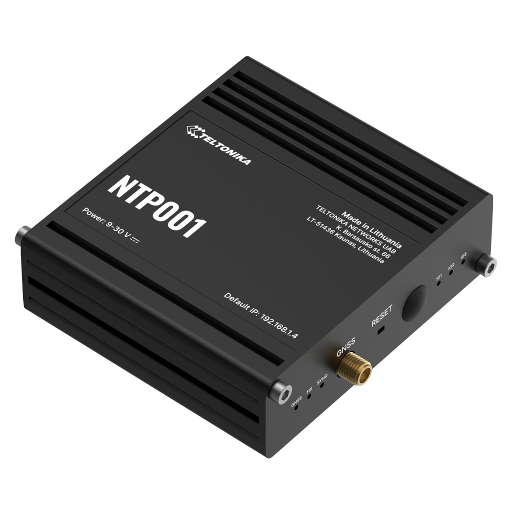 Servidor NTP Teltonika RJ45 RS232 RS485 3xDigital I/O 1xAnalog IN