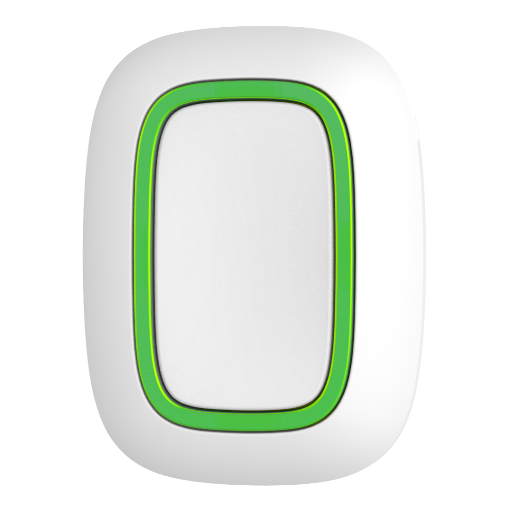 Ajax Superior Button Jeweller. Botón de pánico inalámbrico. Color blanco