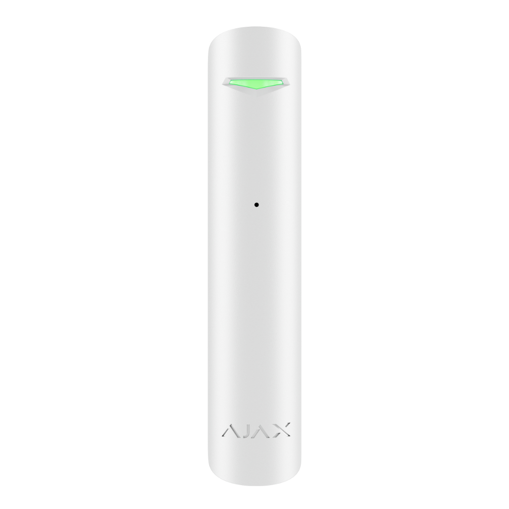 Ajax Superior GlassProtect Jeweller. Detector rotura de cristal inalámbrico. Color blanco