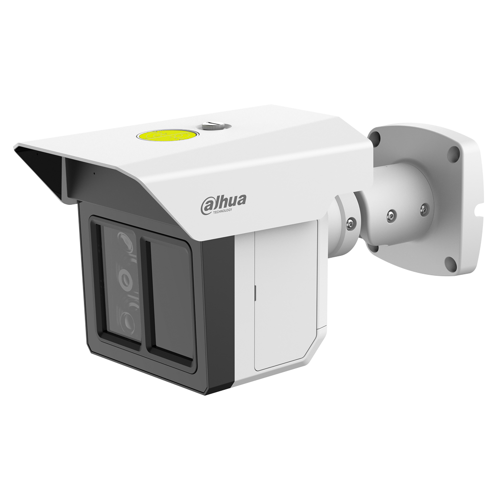 Tubular IP H265 3x2M TRIPLE-LENS 3.6/12/25mm para protección perimetral 8IR100m IP67 IK10 ePoE AUDIO MIC E/S AI