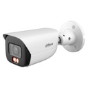 Tubular IP H265 8M WDR Iluminación Dual LED30m/IR30m 2.8mm IP67 PoE SD AUDIO MIC E/S AI