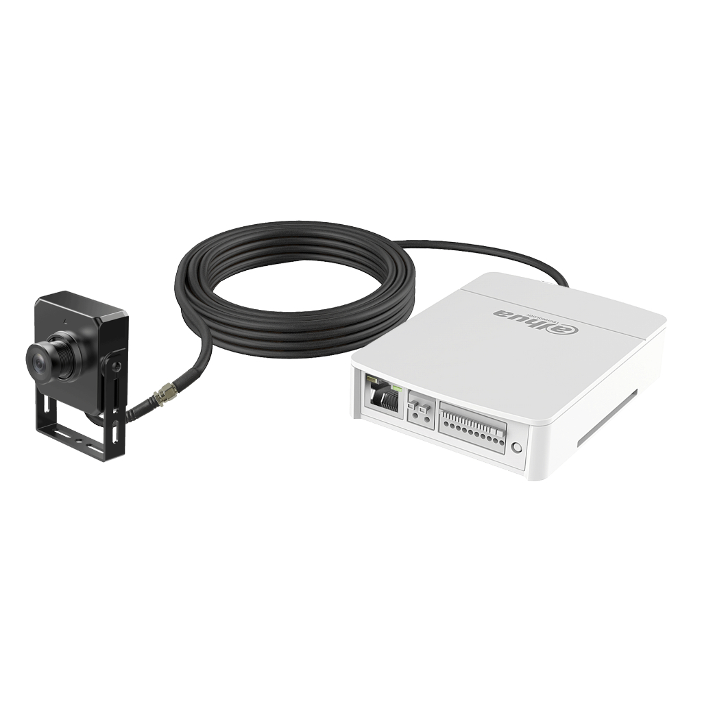 Minicámara IP H265 Pinhole 2M WDR 2.8mm AUDIO E/S + Unidad principal AI