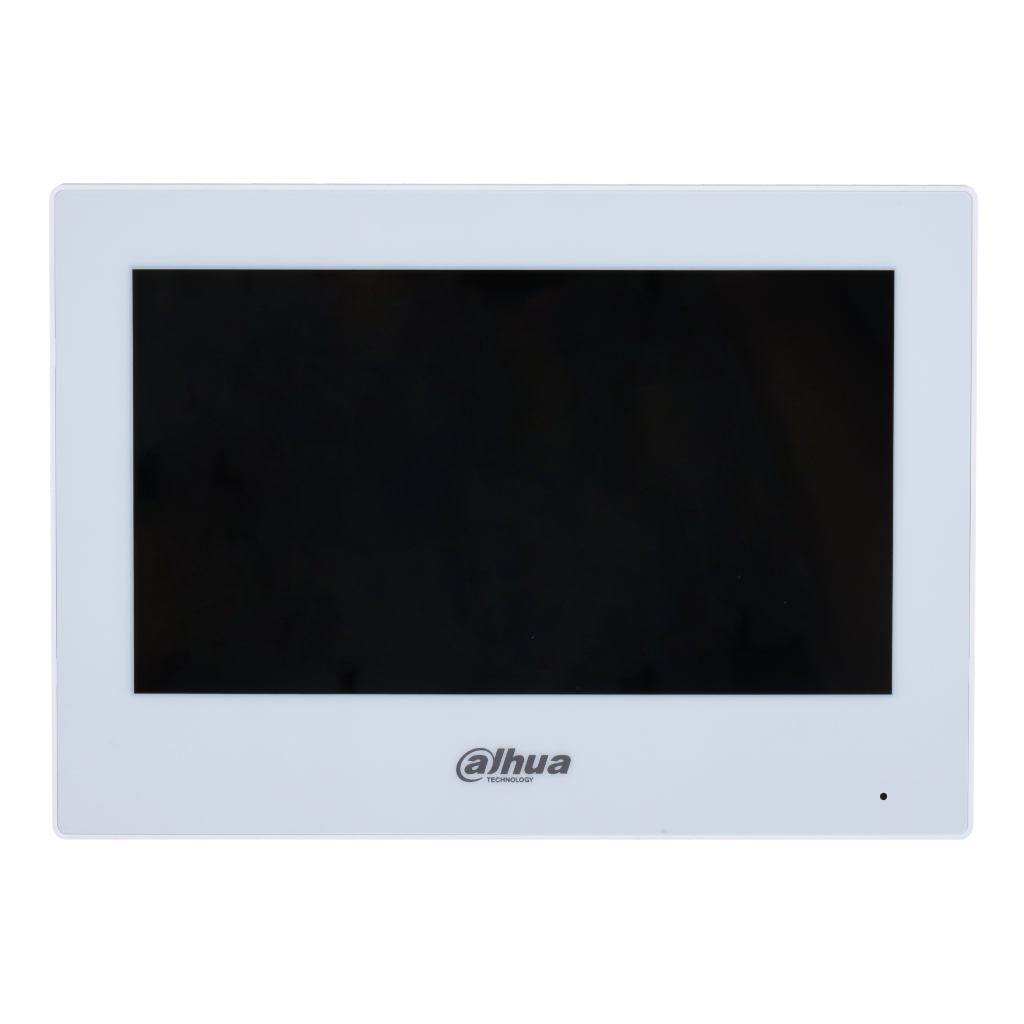 Monitor interior 7" híbrido WiFi / 2-hilos de superficie para Videoportero IP táctil SD 6E/1S alarma blanco