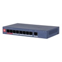 Switch PoE 8 puertos Gigabit + 1RJ45 Uplink Gigabit 110W Gestionable en Cloud Layer2