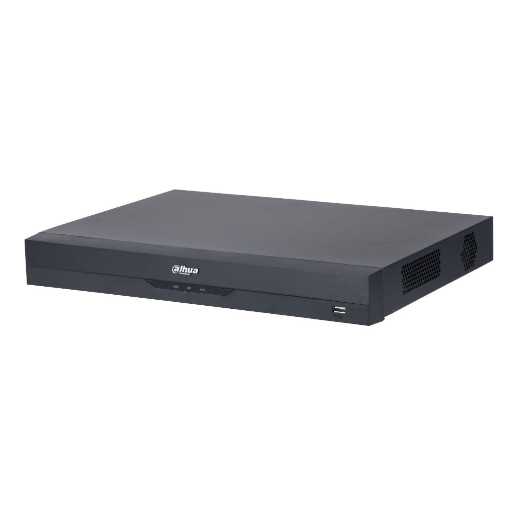 NVR 32ch 484Mbps H265 HDMI 2HDD E/S AI