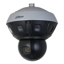 Panorámica 270º 24M Multisensor (6x4M) + Domo PTZ IP 4M H265 IR400m 40X IP66 DC36V AUDIO E/S AI