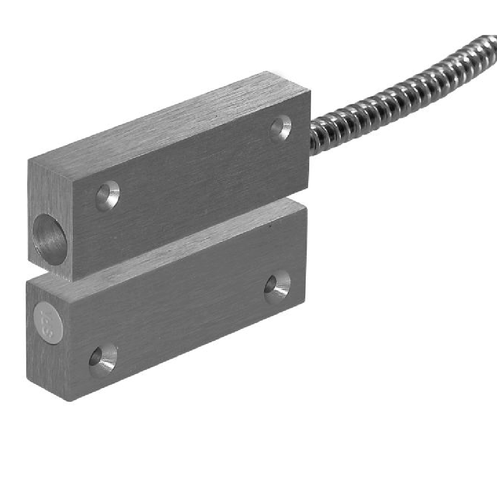 Kit de contacto magnético de alta seguridad. G3. NC. 4 hilos. Conjunto de aluminio. Inst. en superficie