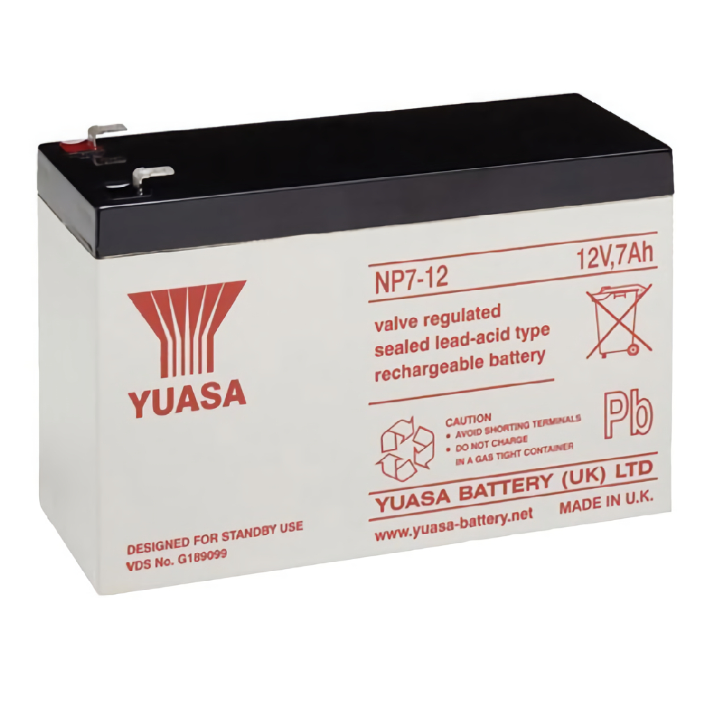 Batería de 12V. Capacidad 7Ah. Conexión tipo Faston 4.8mm
