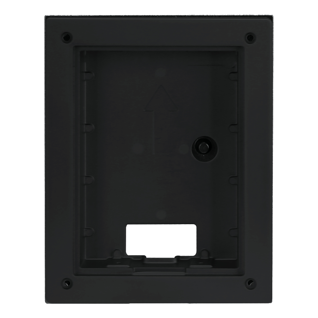 Caja de montaje para insertar para VTO220xF-P. Color negro