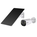 Tubular IP H265 8M Iluminación Dual LED20m/IR15m 2.1mm IP66 PIR MIC/Altavoz WiFi AI con batería + Panel Solar