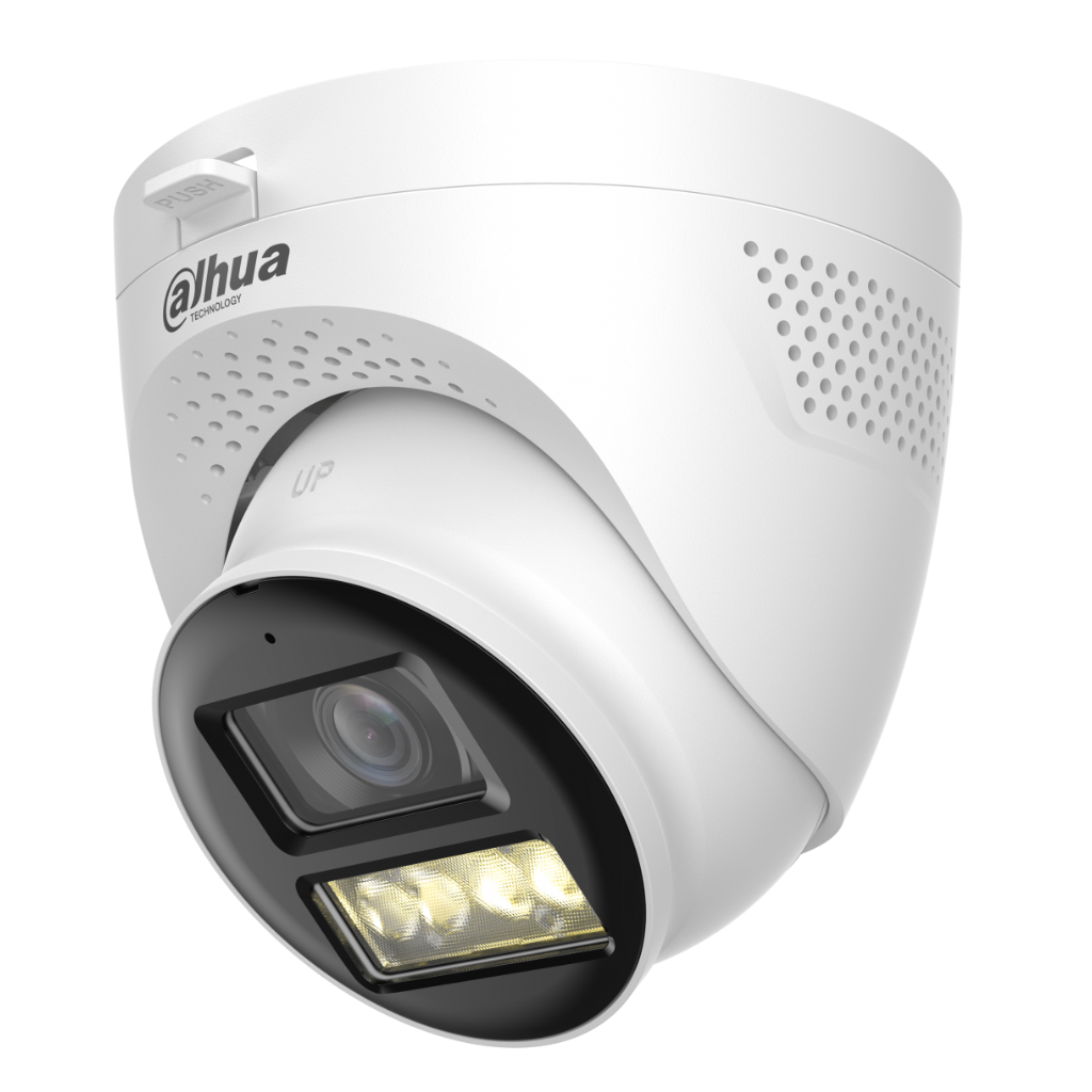 MiniDomo HDCVI 4EN1 2M Iluminación Dual LED40m/IR40m 2.8mm IP67 MIC/Altavoz Quick-to-install