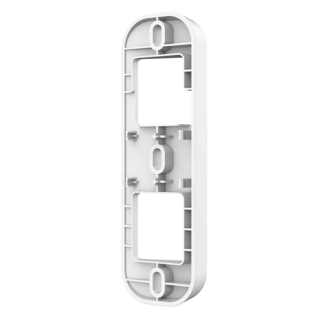 Soporte de montaje en pared en ángulo horizontal de 15° para vídeo timbres. Color blanco