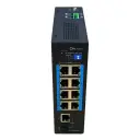 Switch PoE Industrial 8 puertos 10/100 +1RJ45 Gigabit +1SFP Gigabit 120W No_Gestionable