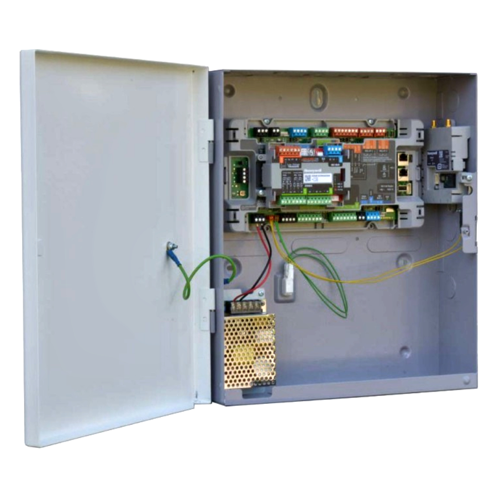 Panel MAXPRO Intrusión MPI2100E con caja y alimentador MPIBXM35