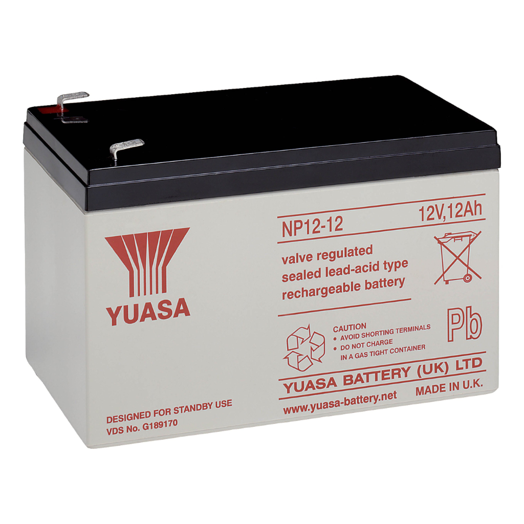 Batería de 12V. Capacidad 12Ah. Conexión por terminal faston 6,35