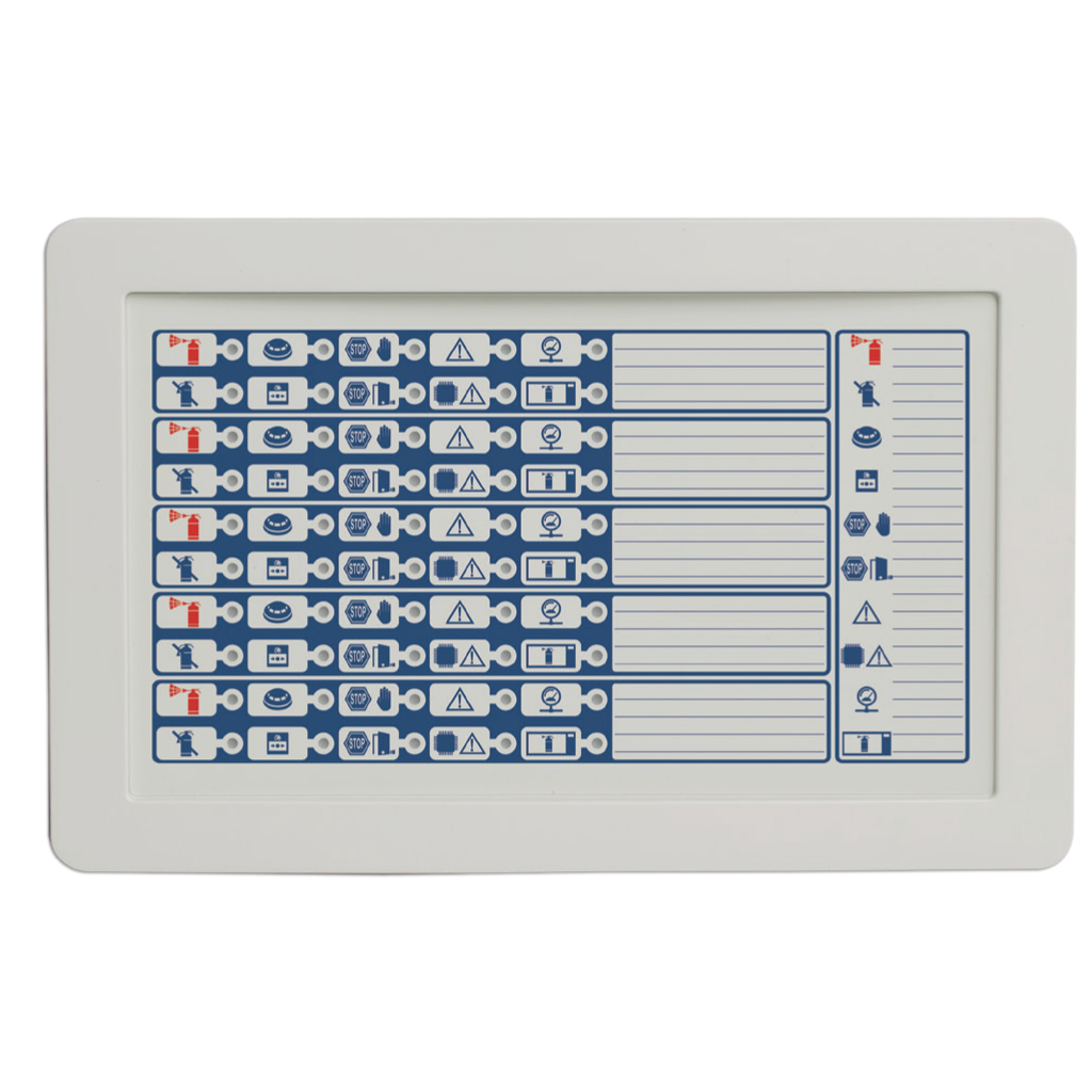Módulo frontal para indicaciones de canales de apagado