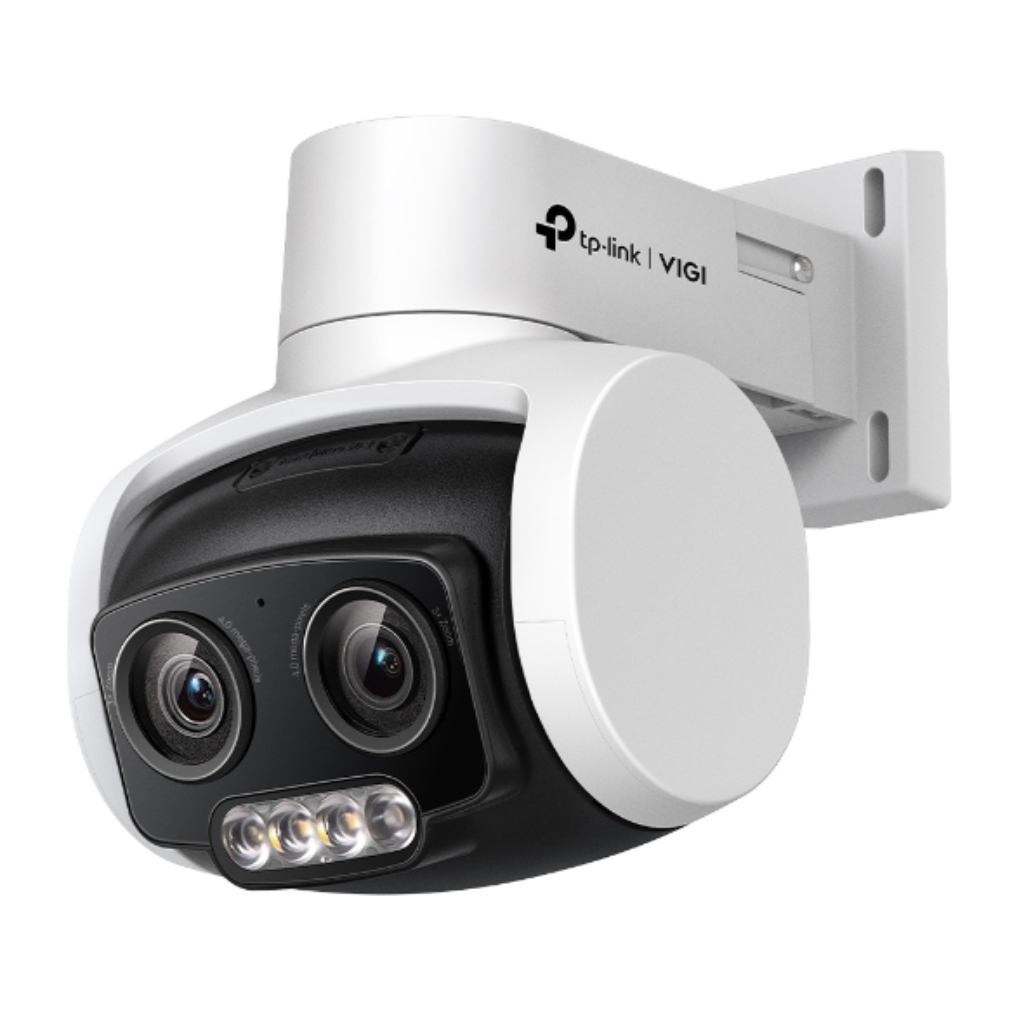Domo PTZ IP Doble lente VIGI 4MP H.265+ dWDR IR30m 3x IP66 ONVIF SD Audio Mic 12Vdc/PoE