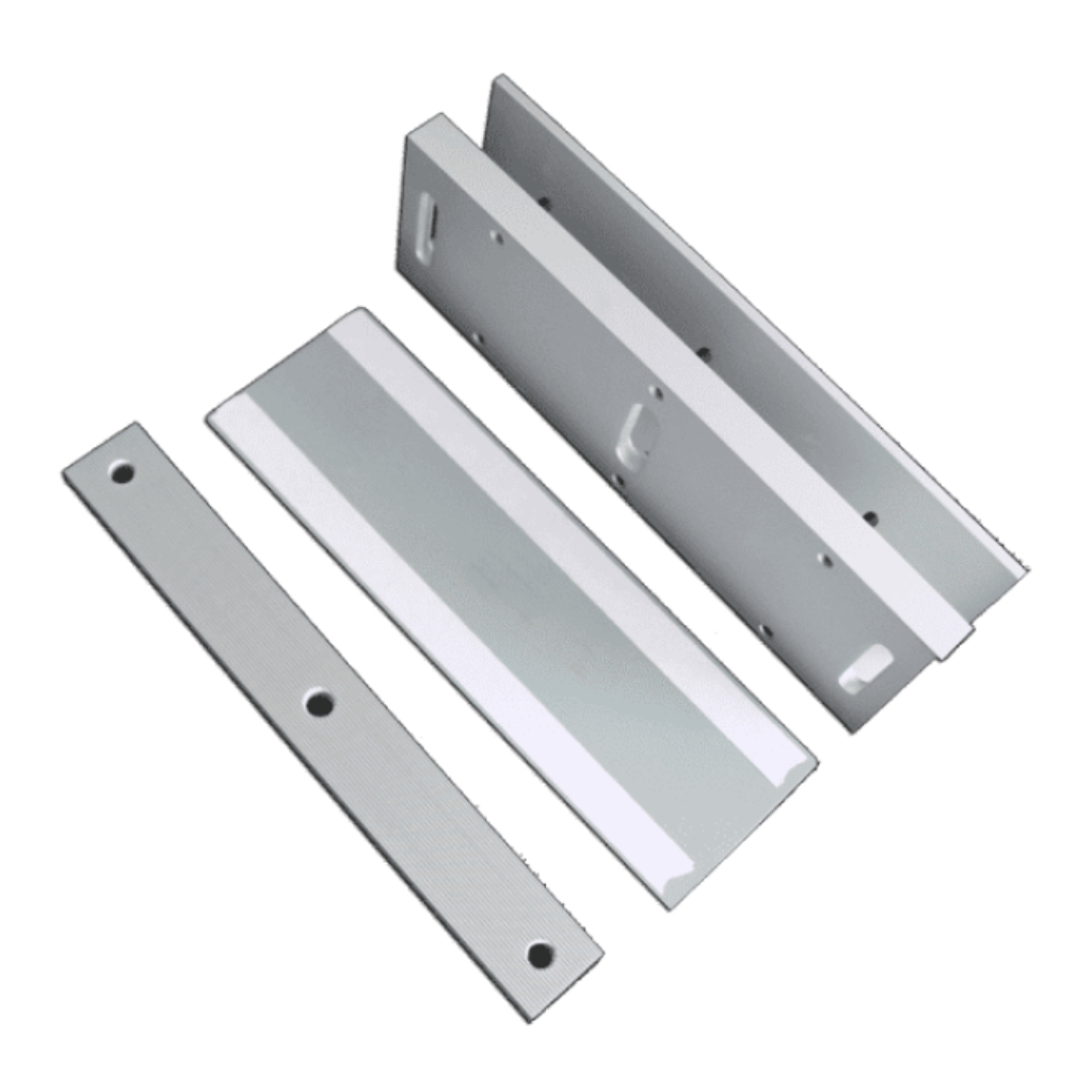Soporte en U para puertas de cristal de 8 a 15mm. Compatible con placas de inducido de hasta 500 k