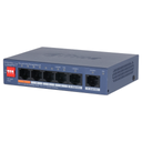 Switch PoE 2.0 4 puertos Gigabit + 2RJ45 Uplink Gigabit 60W Gestionable en Cloud Layer2