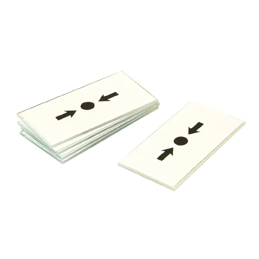 SUS758 - Cristal de recambio para pulsadores de las series MCP y CP. Pack 5u.