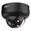 Domo IP 4M H265 FULL COLOR WDR Iluminación Dual LED50m/IR50m 2.7-13.5mm IP67 IK10 PoE MIC AI. Color negro