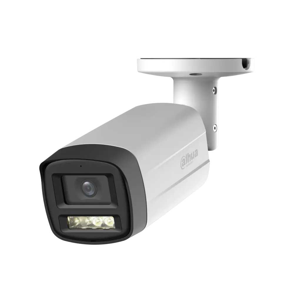 Tubular HDCVI 4EN1 5M Starlight Iluminación Dual LED80m/IR80m 2.8mm IP67 MIC