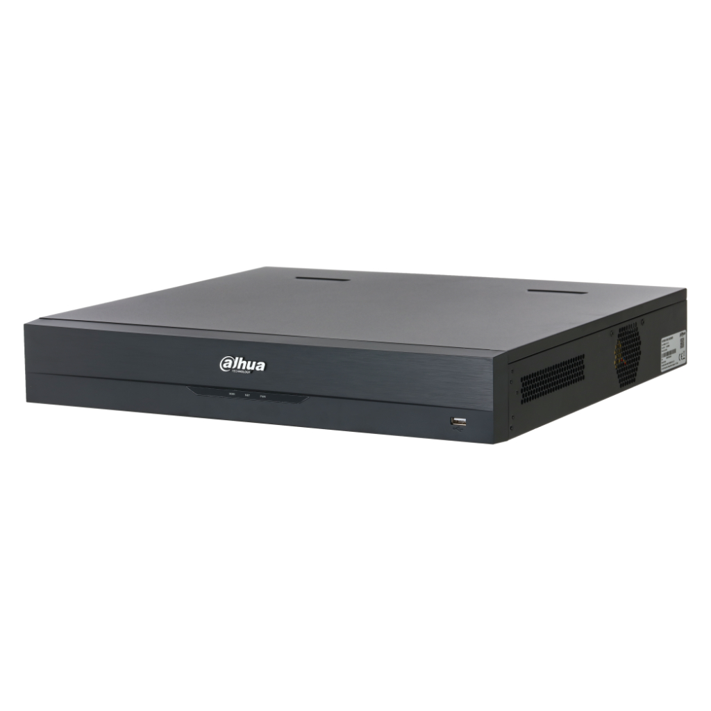 NVR 32ch 448Mbps H265 2xHDMI 16PoE 4HDD E/S AI
