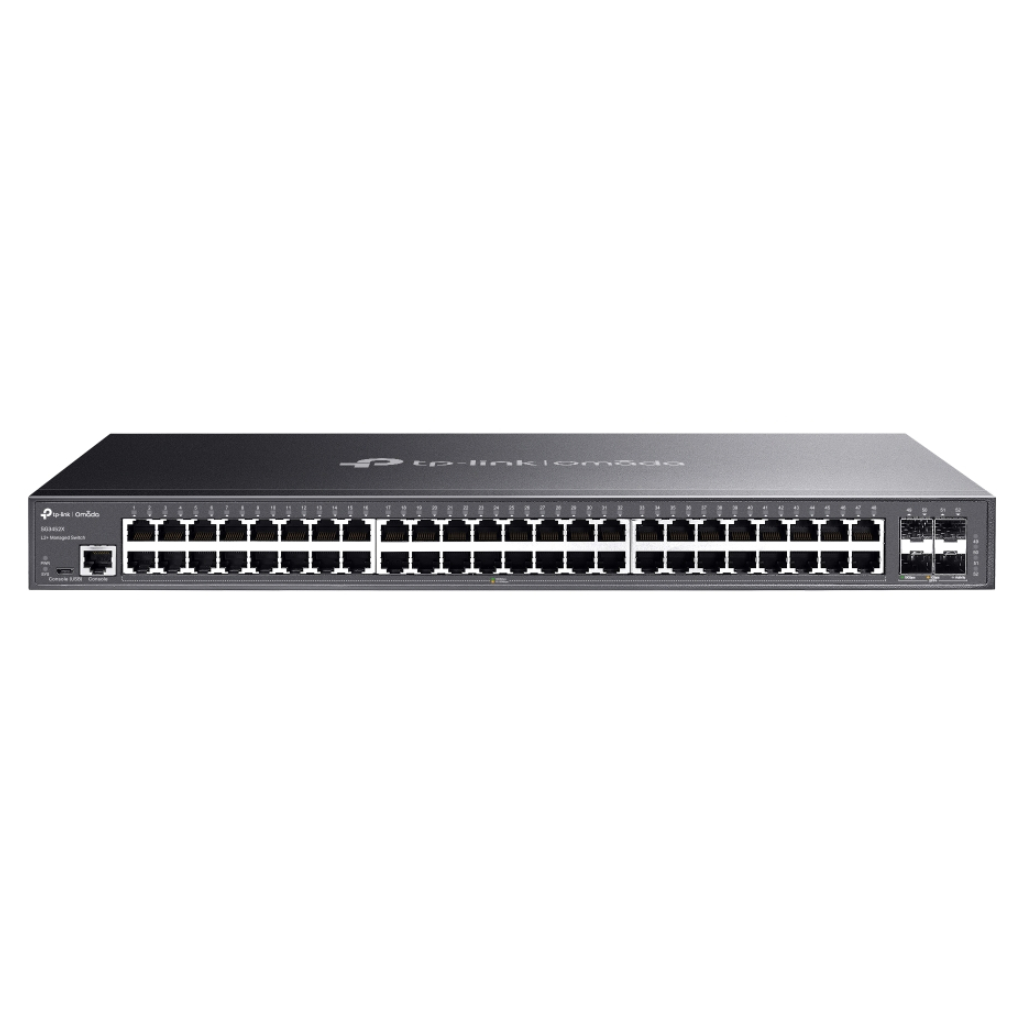 Switch Omada L2+ de 48 puertos Gigabit y 4 SFP+ a 10G
