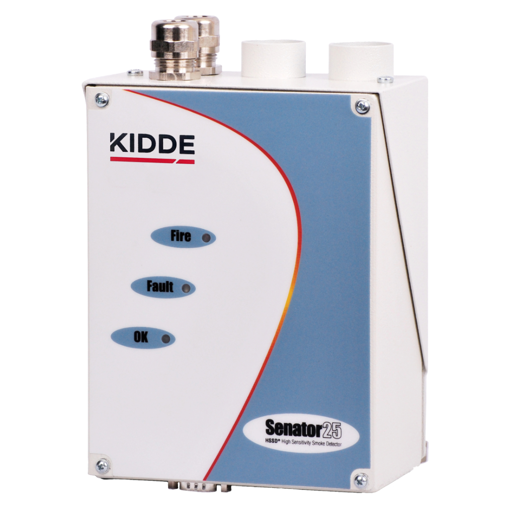 Detector de humo por aspiración LaserSense Micra 25. 1 entrada tubería hasta 50m conexión en Bus SenseNet