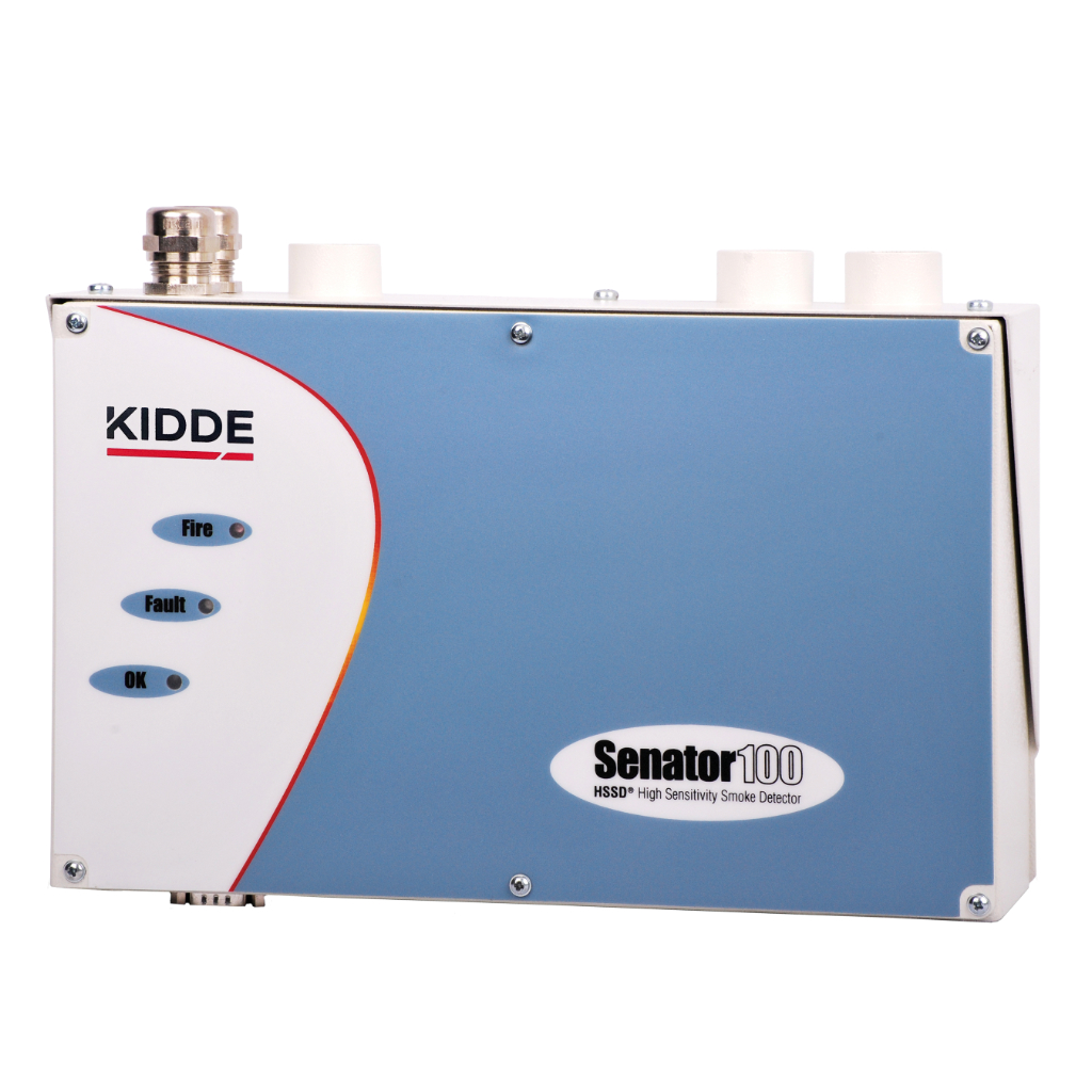 Detector de humo por aspiración LaserSense Micra 100. 2 entradas tubería hasta 50m conexión en Bus Sense