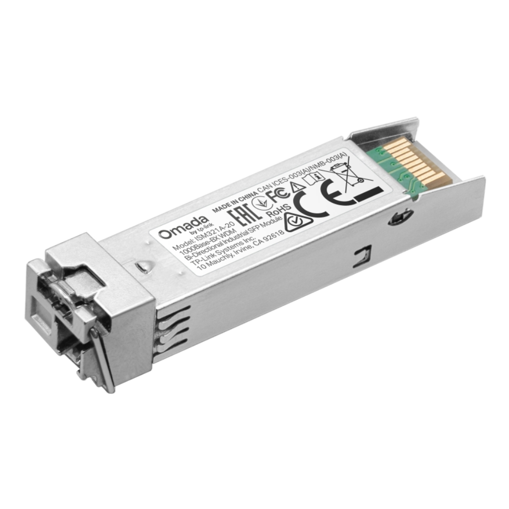 Módulo SFP Industrial bidireccional 1000Base-BX WDM Tx 1550 / Rx 1310 20Km