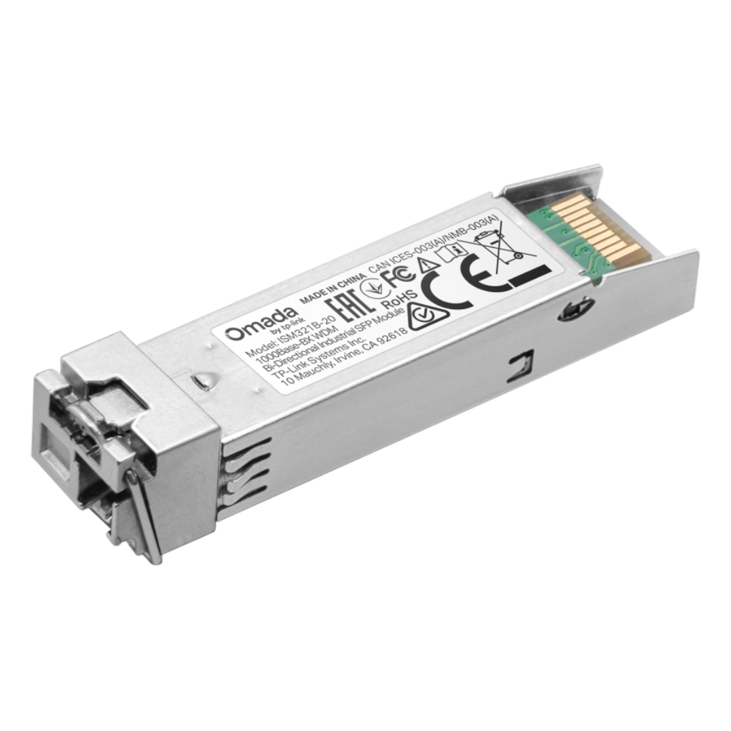 Módulo SFP Industrial bidireccional 1000Base-BX WDM Tx 1310 / Rx 1550 20Km