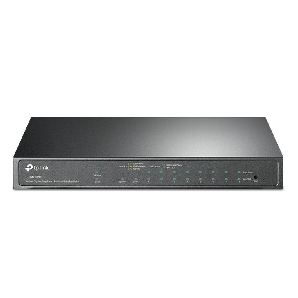 Switch de sobremesa Gigabit de 10 puertos con PoE + de 8 puertos