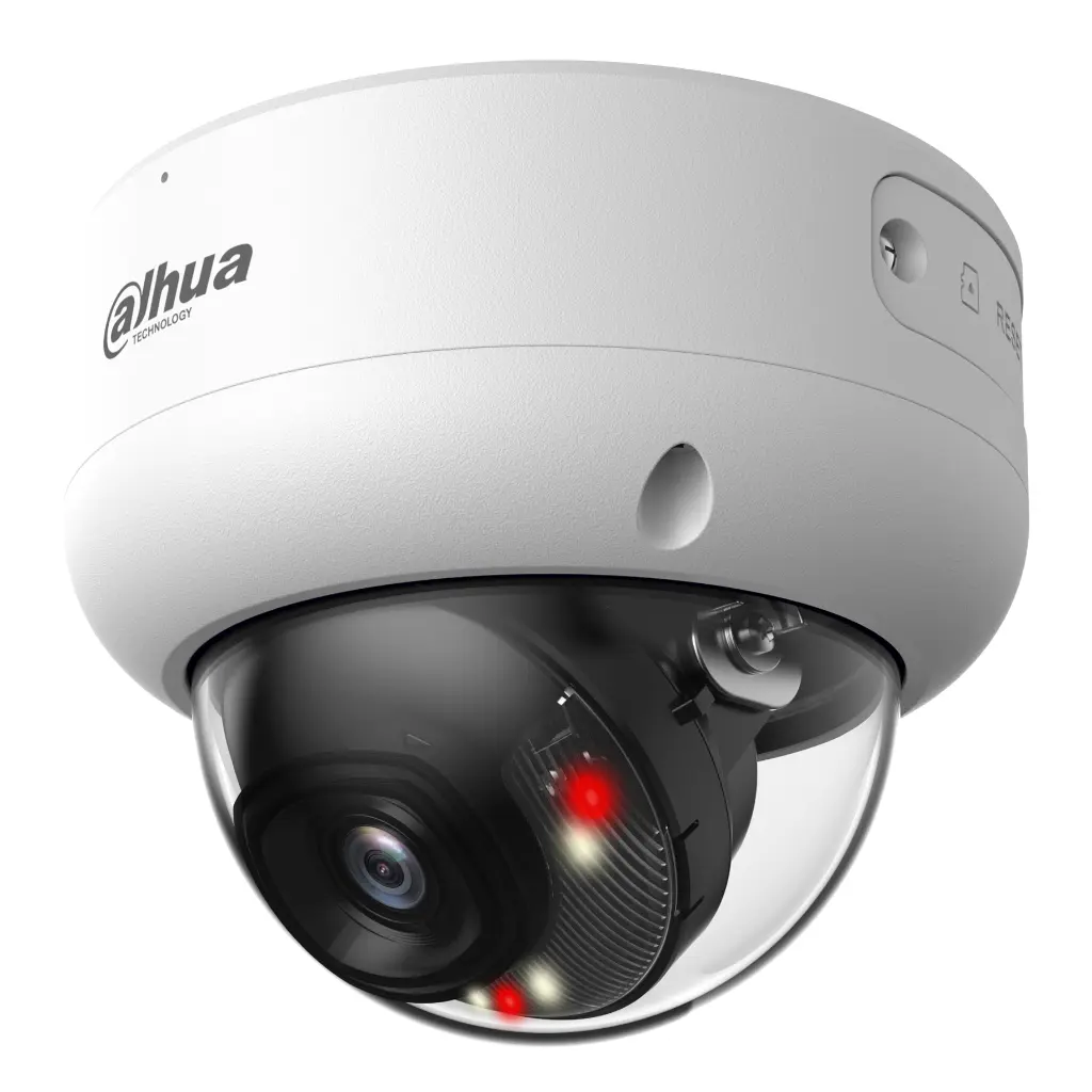Domo IP H265 8M WDR Iluminación Dual LED30m/IR30m 2.8mm IK10 IP67 PoE SD AUDIO MIC E/S AI